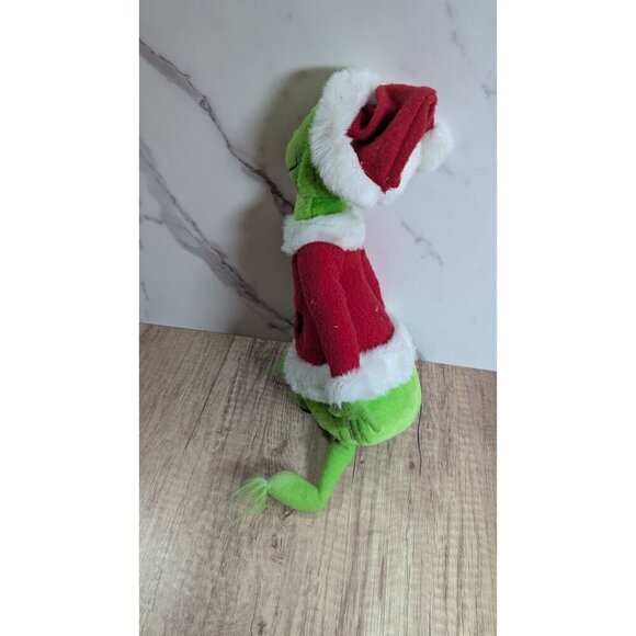 Vintage Grinch Christmas Plush Toy 18" In Santa Suit By Hallmark Cards - Picture 4 of 10